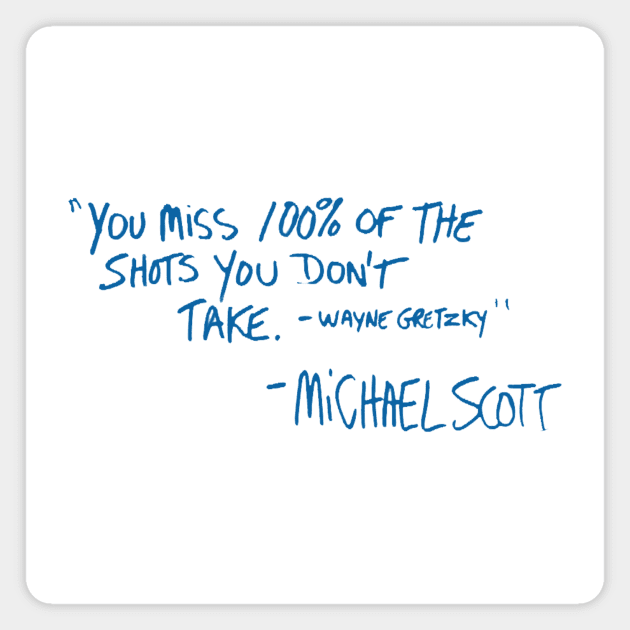 Gretzky Quote -  Michael Scott Magnet by toruandmidori